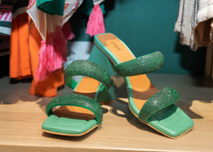 Green Ovye Heels